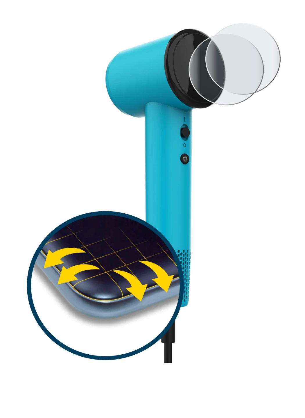 Image of the device Cecotec DryNova with a wide variety of screen protectors.