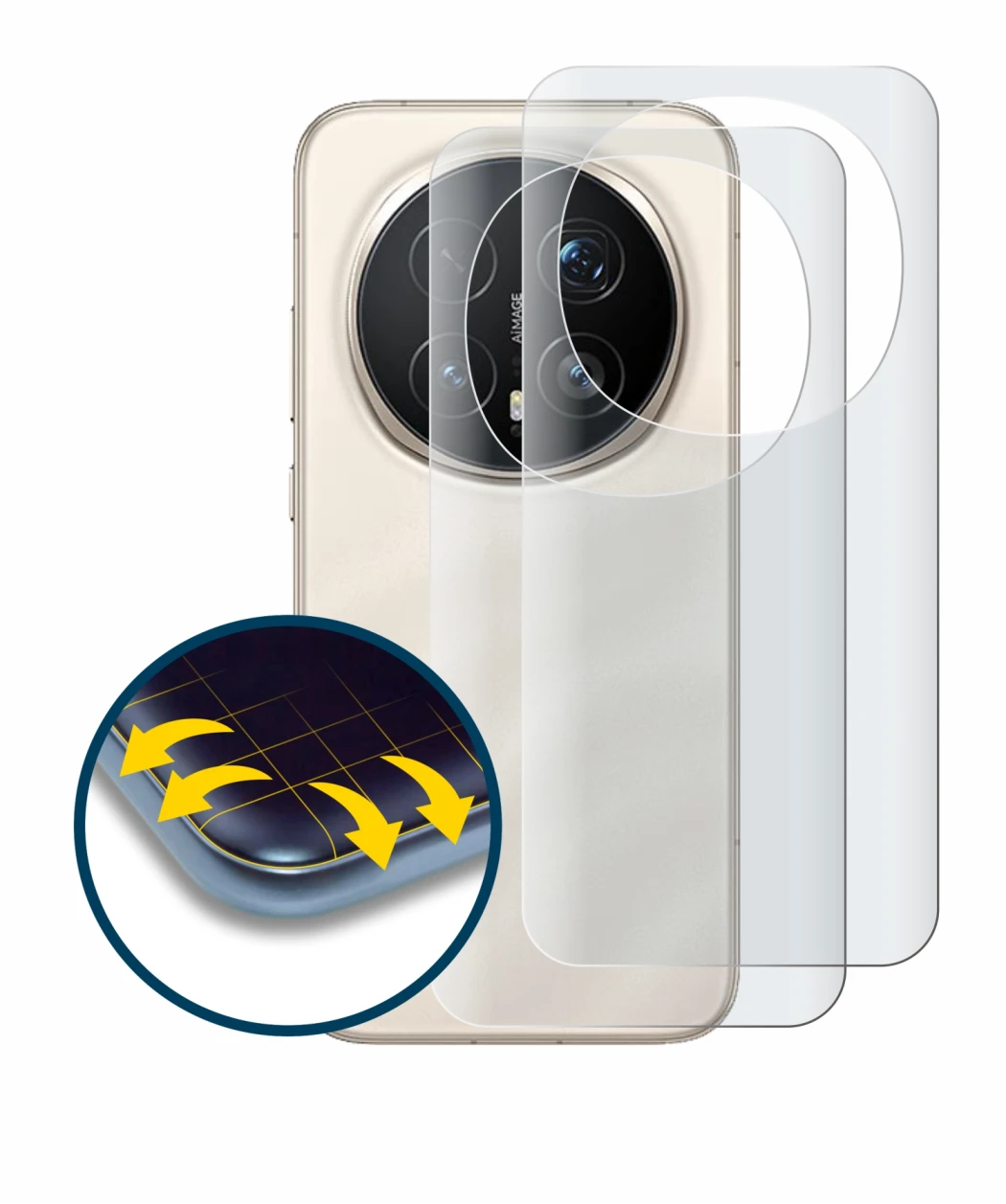 Image of the device Honor Magic 8 Pro (Back) with a wide variety of screen protectors.