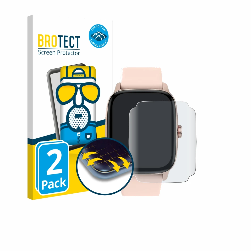 Front side of a product packaging with the brand logo BROTECT. Next to it is the device KIBFLE TGW0 / TGW01 1.85