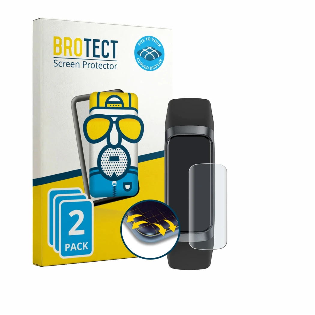 Front side of a product packaging with the brand logo BROTECT. Next to it is the device Knauermann EASY 3 shown with the corre