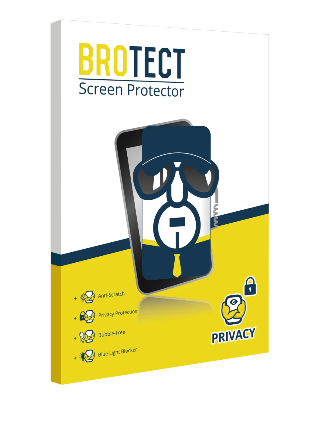 Front side of a product packaging with the brand logo BROTECT