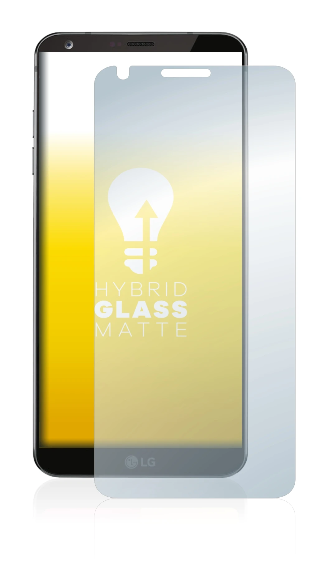 Image of the device LG G6 with a wide variety of screen protectors.