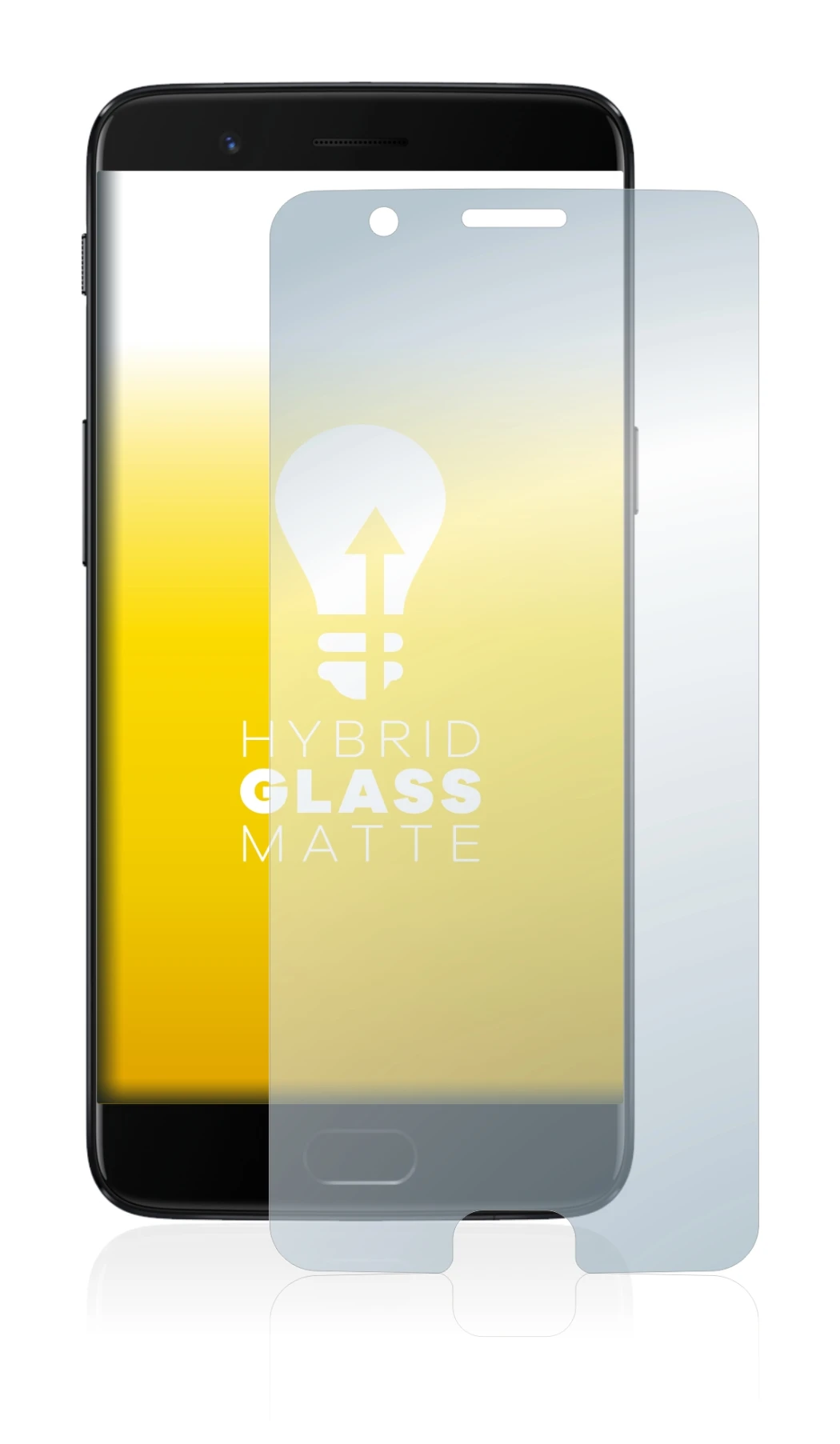 Image of the device OnePlus 5 with a wide variety of screen protectors.