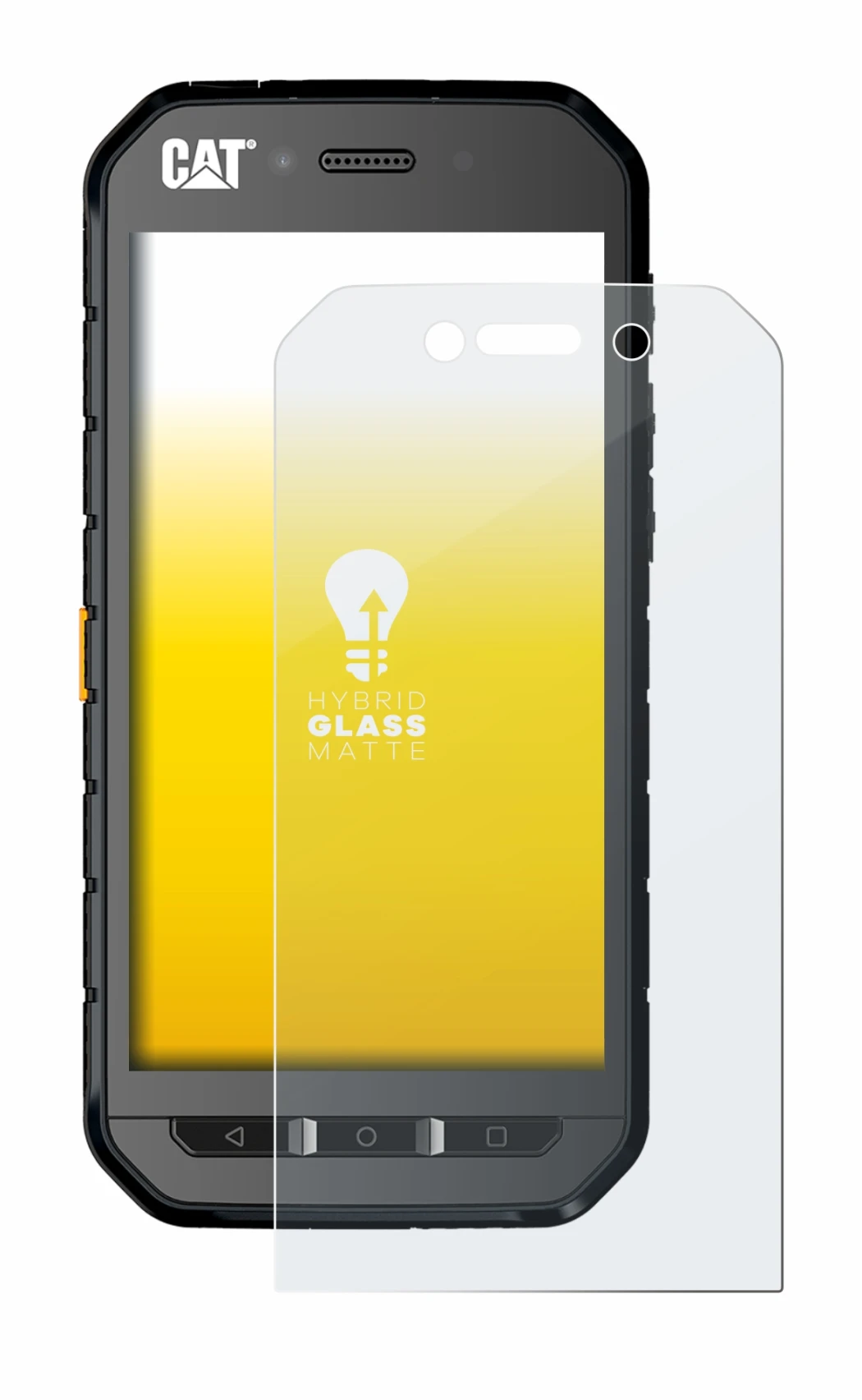 Image of the device Caterpillar Cat S41 with a wide variety of screen protectors.