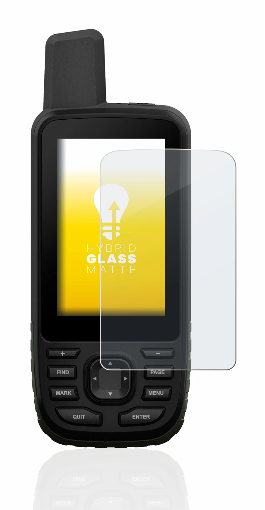 Image of the device Garmin GPSMAP 66s with a wide variety of screen protectors.