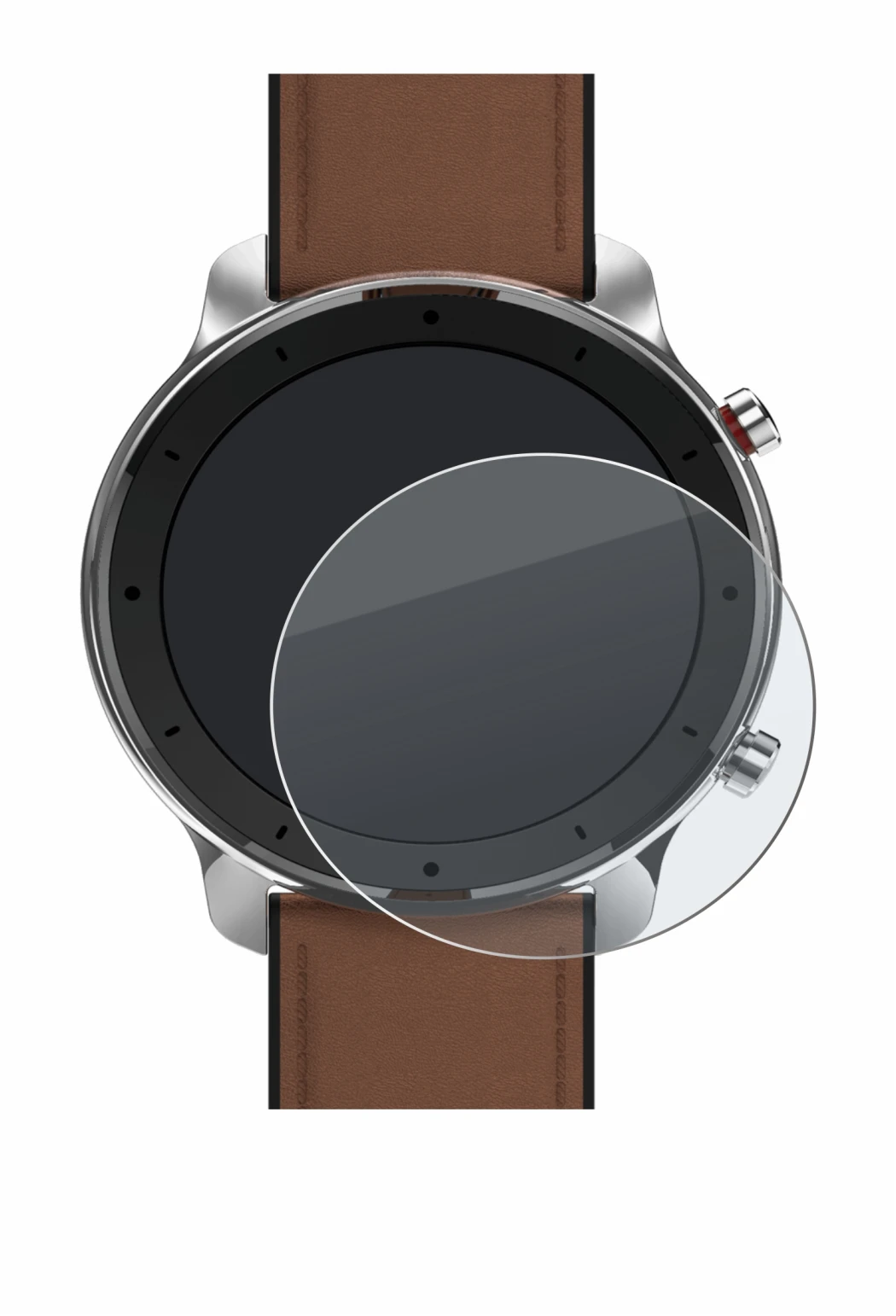 Image of the device Huami Amazfit GTR (47 mm) with a wide variety of screen protectors.