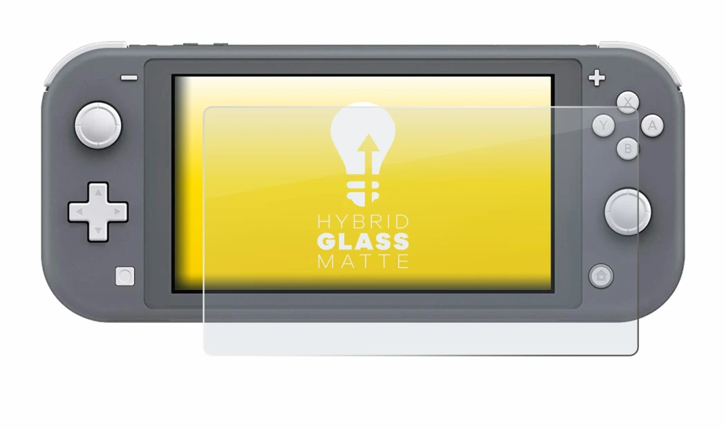 Image of the device Nintendo Switch Lite with a wide variety of screen protectors.