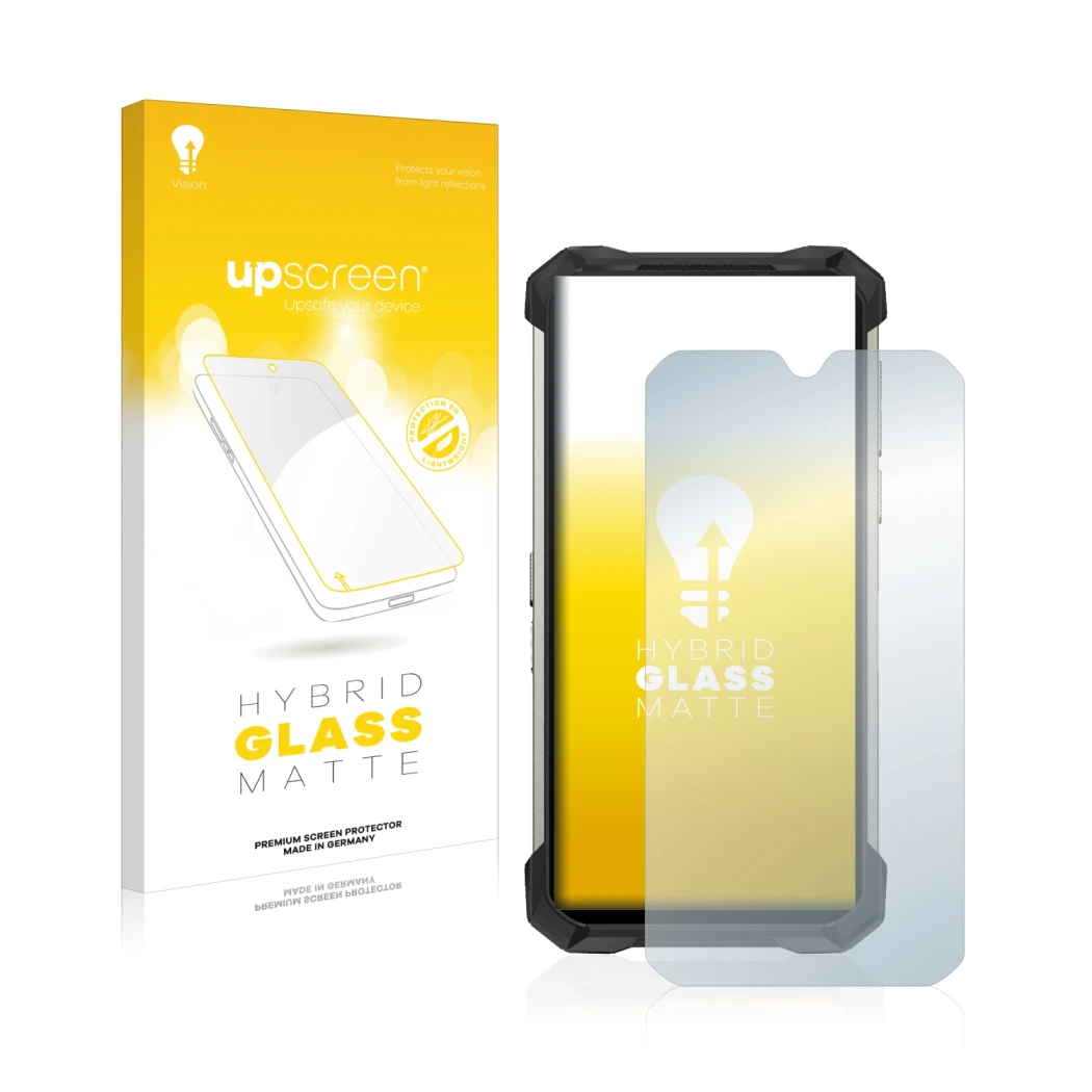 Front side of a product packaging with the brand logo upscreen. Next to it is the device Doogee S88 Pro shown with the corresp