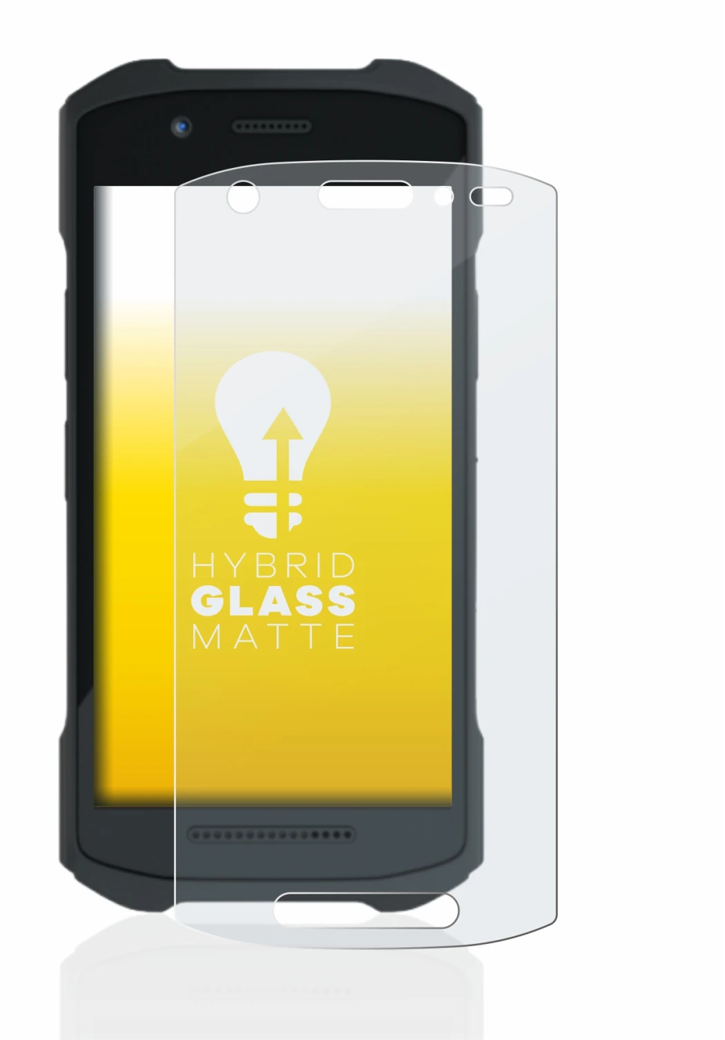 Image of the device Zebra TC21 with a wide variety of screen protectors.