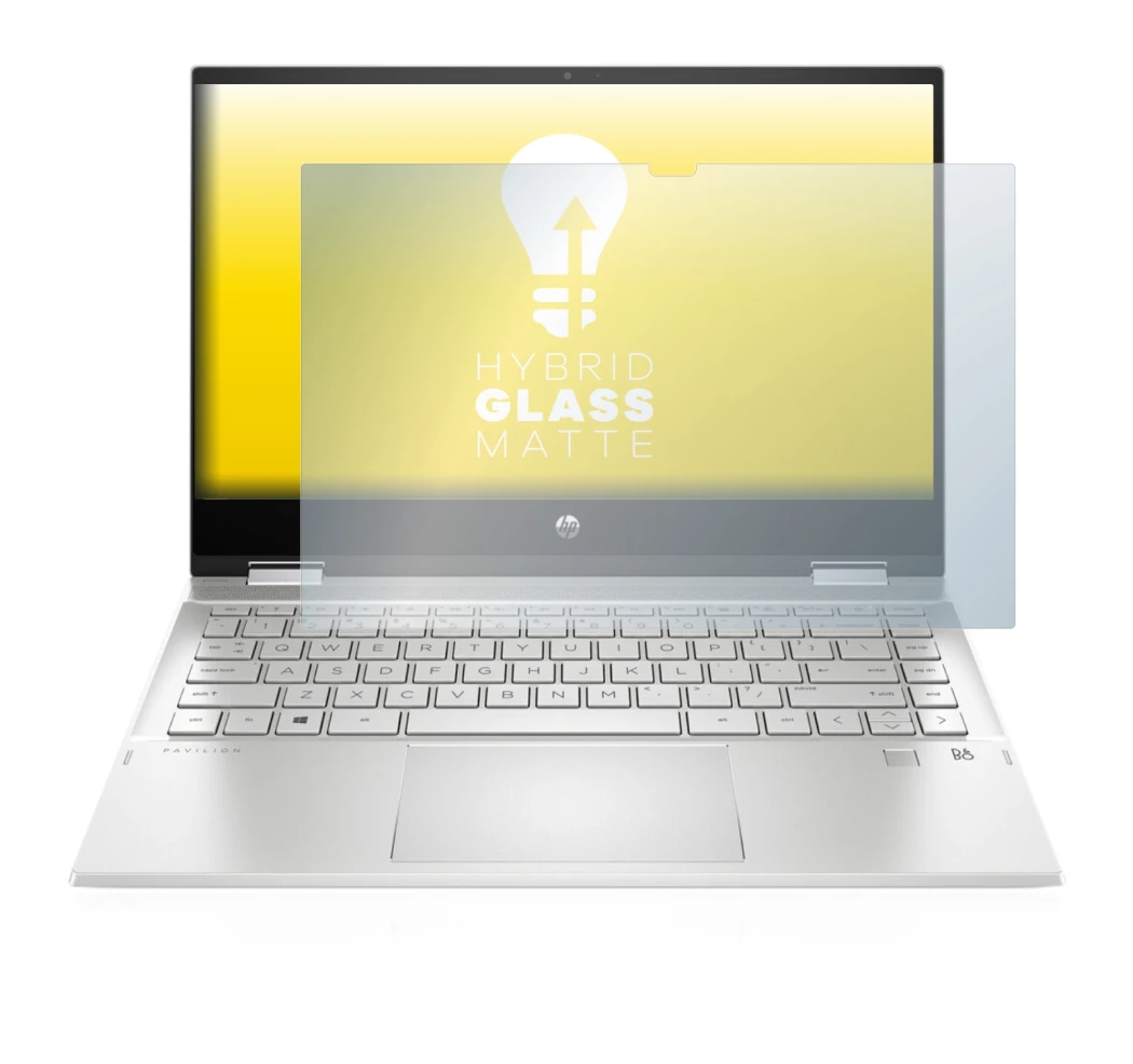 Image of the device HP Pavilion x360 (14-dwX) with a wide variety of screen protectors.