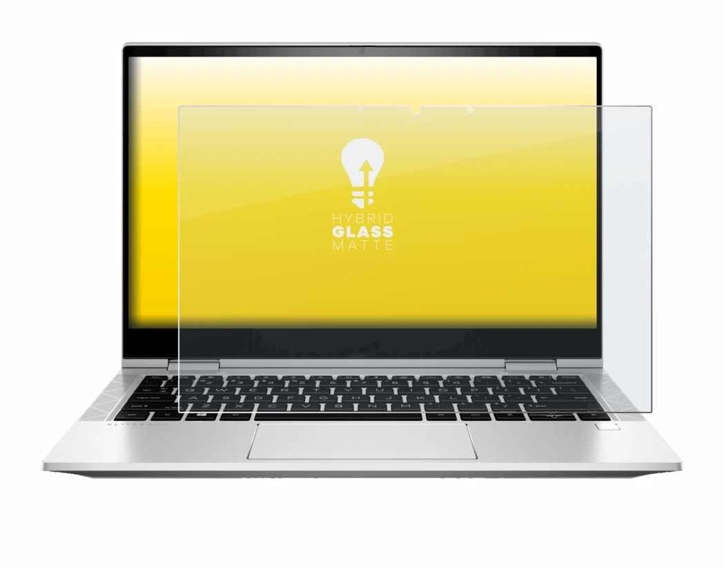 Image of the device HP EliteBook x360 830 G8 with a wide variety of screen protectors.