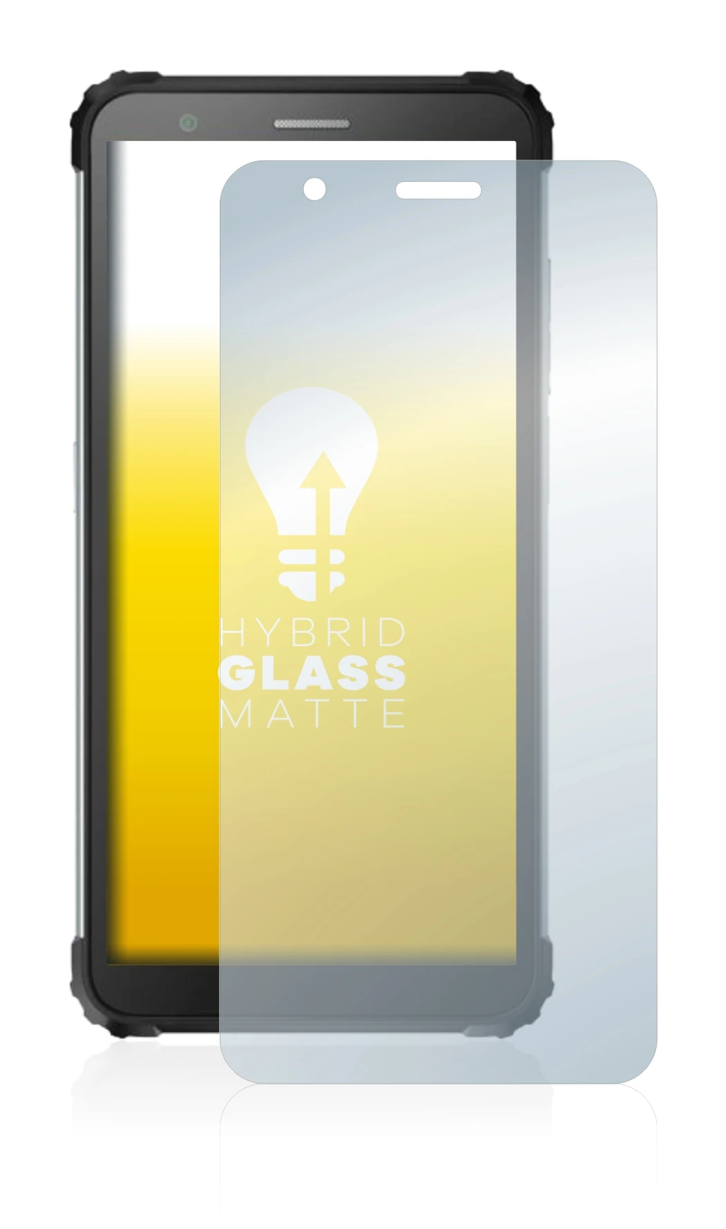 Image of the device Blackview BV6600 Pro with a wide variety of screen protectors.