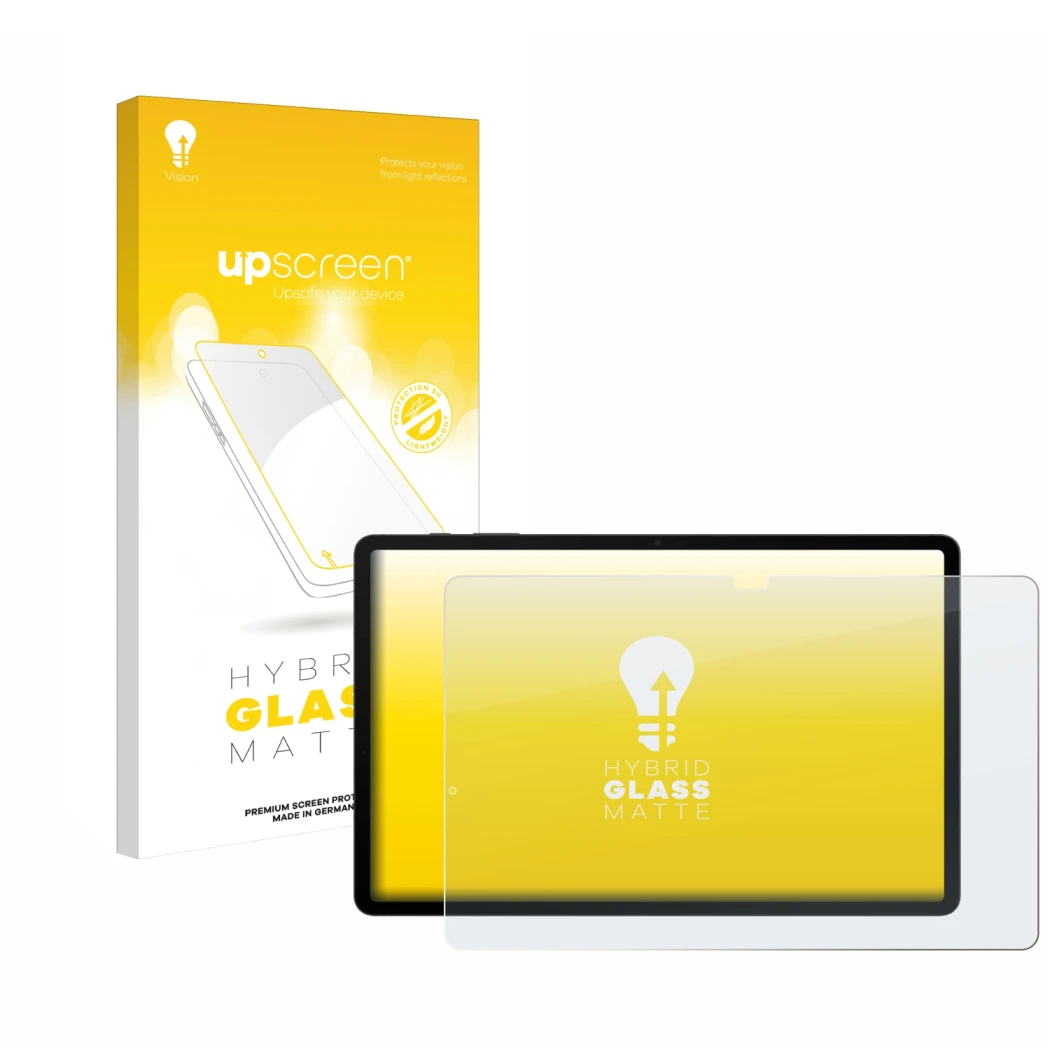 Front side of a product packaging with the brand logo upscreen. Next to it is the device Samsung Galaxy Tab S8 Plus WiFi shown