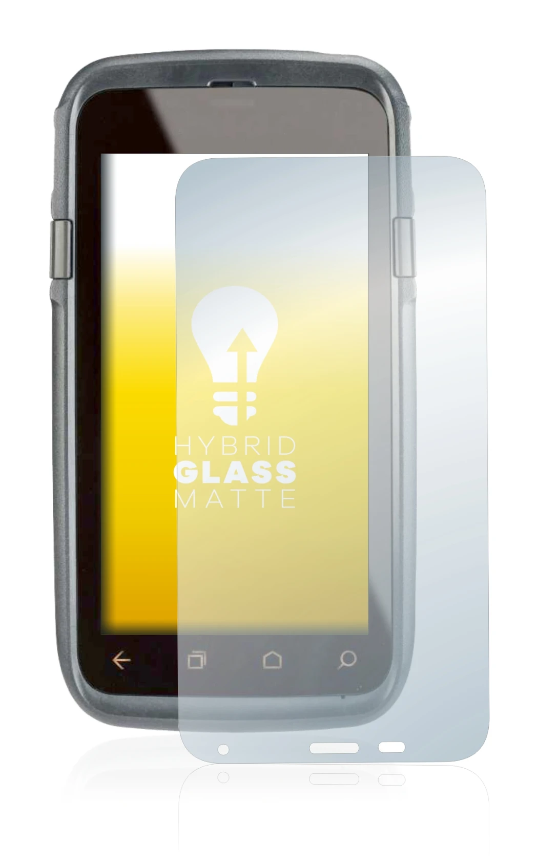 Image of the device Honeywell Dolphin CT60 XP with a wide variety of screen protectors.