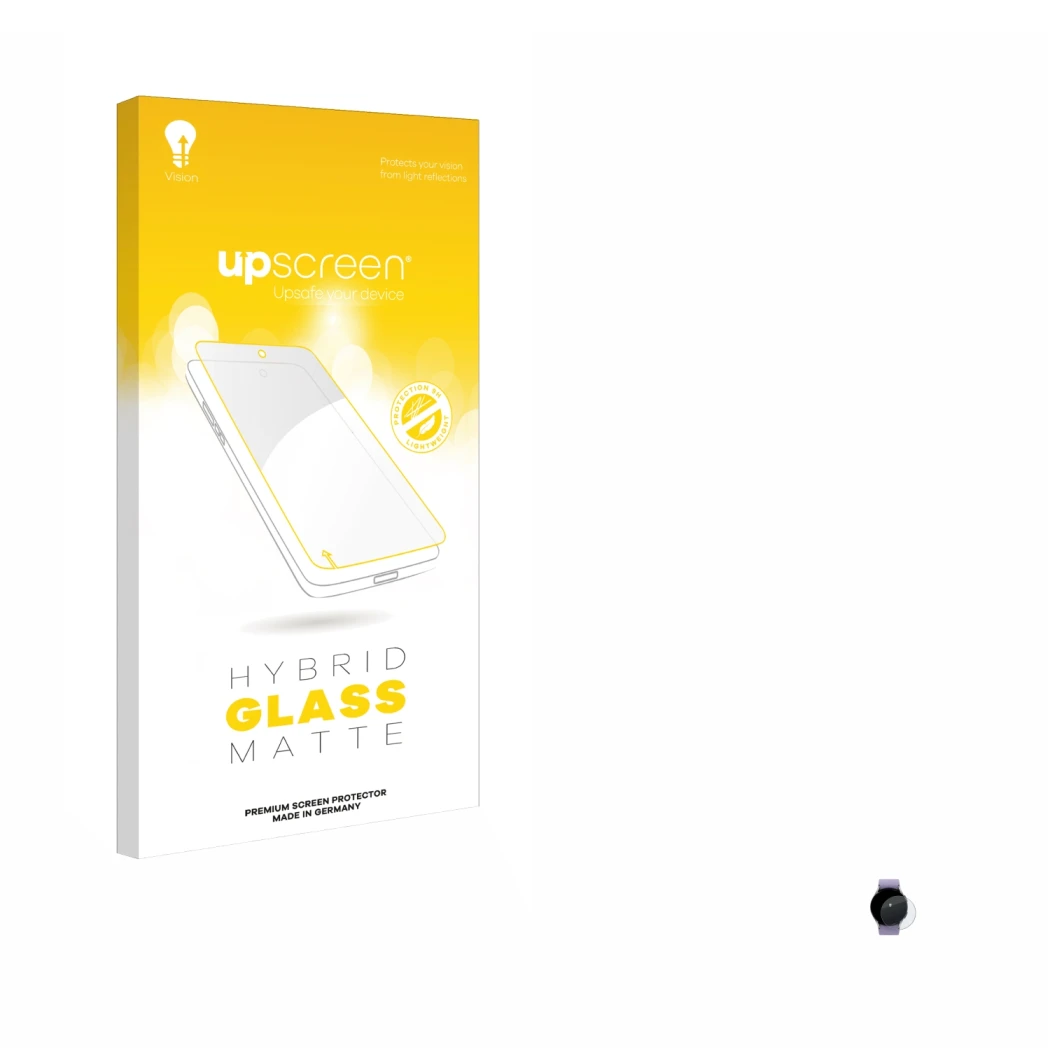 Front side of a product packaging with the brand logo upscreen. Next to it is the device Samsung Galaxy Watch 5 (40mm) shown w