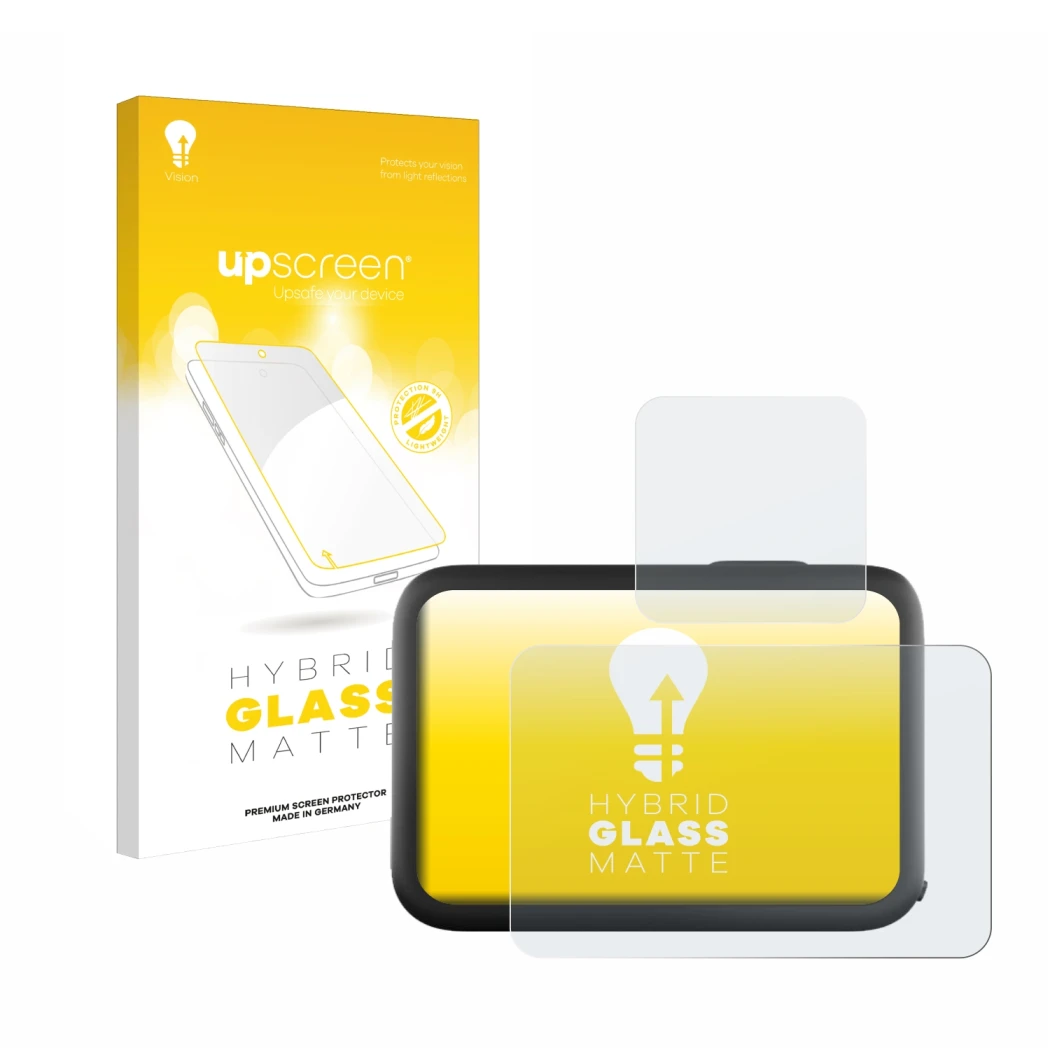 Front side of a product packaging with the brand logo upscreen. Next to it is the device GoPro Hero 11 Black shown with the co