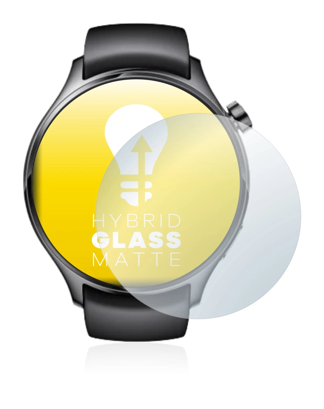 Image of the device Xiaomi Watch S1 Pro with a wide variety of screen protectors.