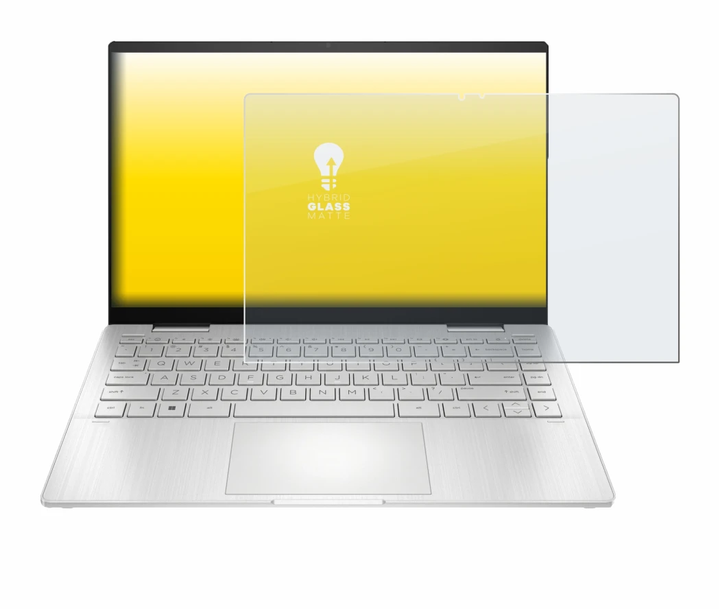 Image of the device HP Pavilion x360 2-in-1 (14-ekX) with a wide variety of screen protectors.