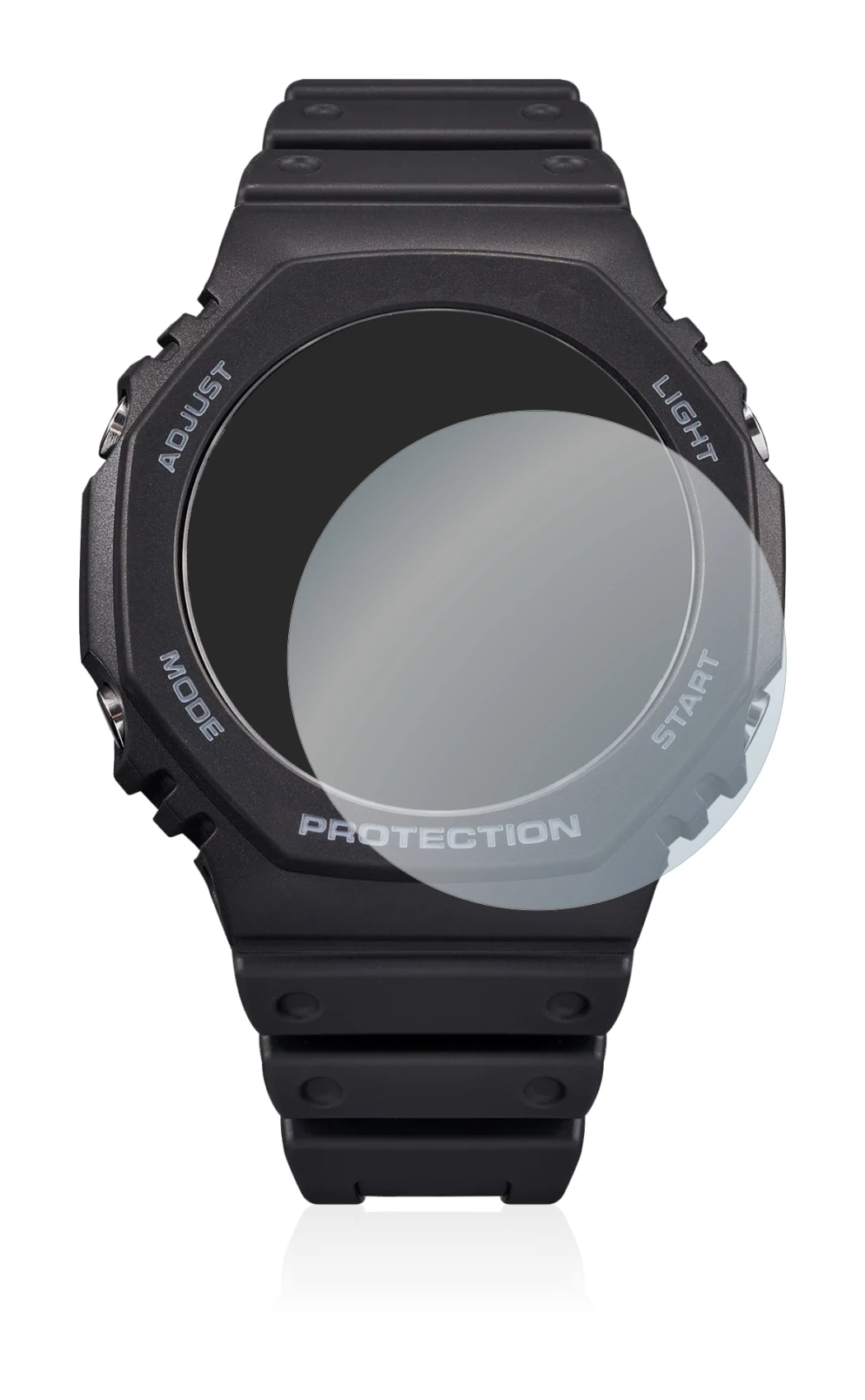 Image of the device Casio G-Shock GA-B2100 with a wide variety of screen protectors.