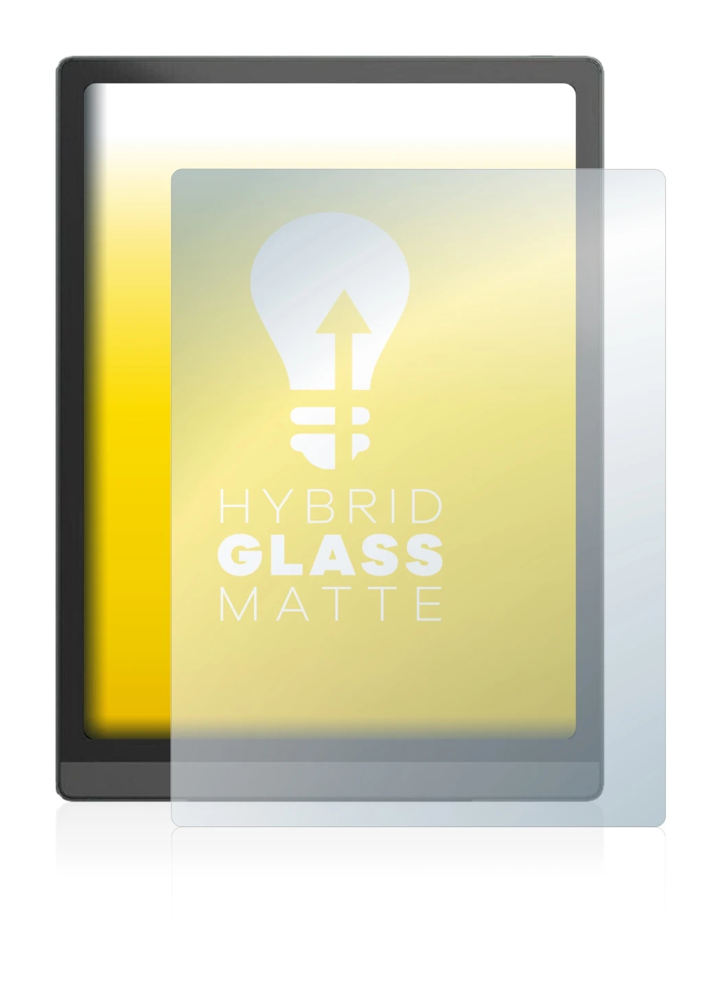 Image of the device Boox Tab X with a wide variety of screen protectors.