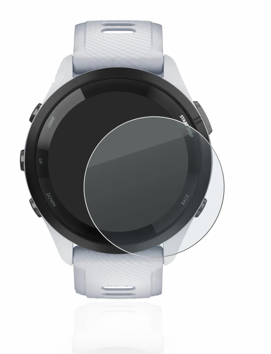 Image of the device Garmin Forerunner 265 (46 mm) with a wide variety of screen protectors.