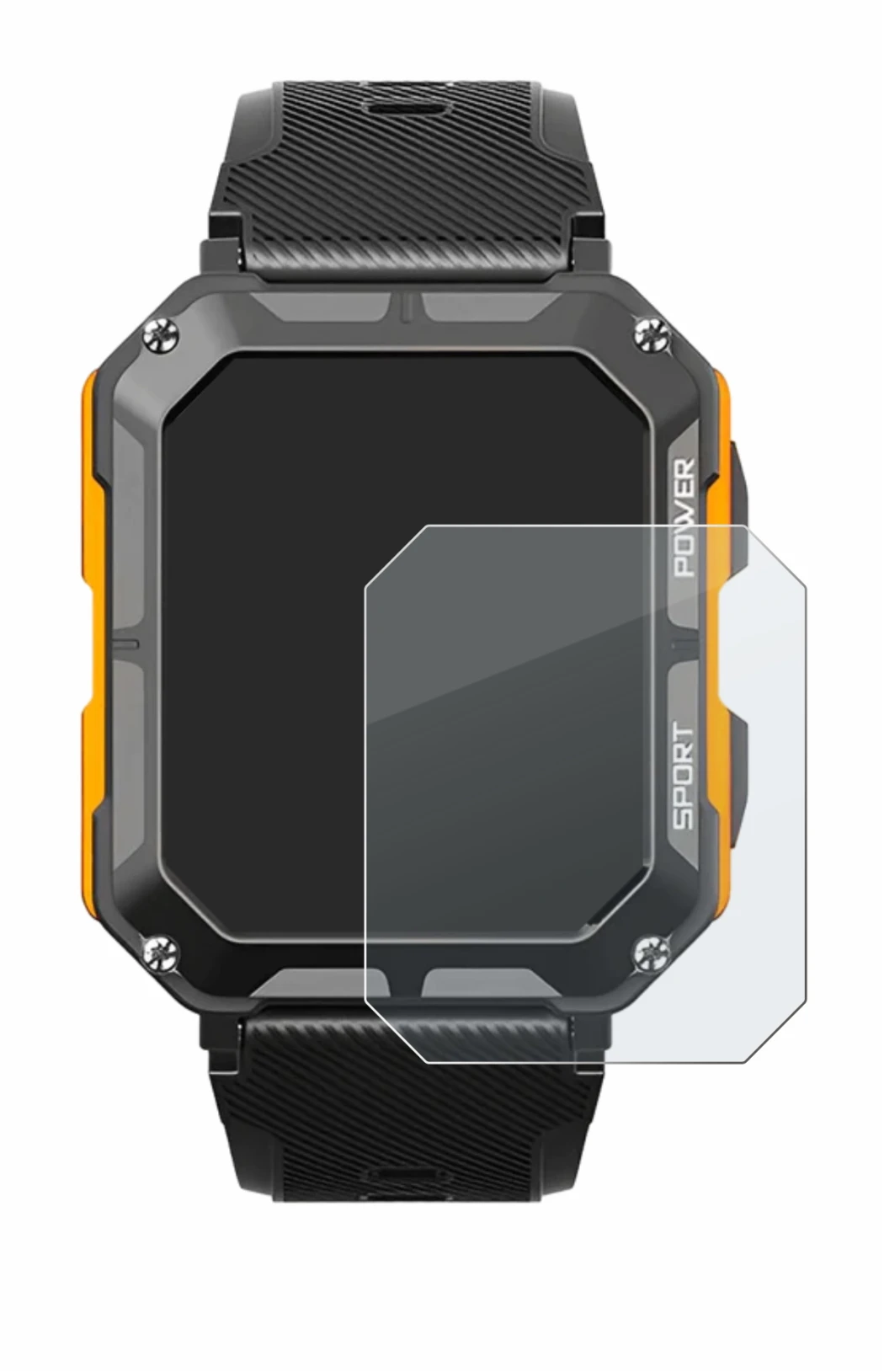 Image of the device Njord Gear The Indestructible Smartwatch with a wide variety of screen protectors.
