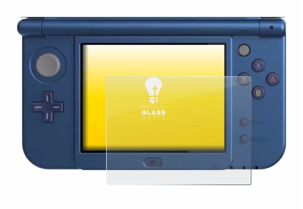 Image of the device Nintendo New 3DS XL (Lower display) with a wide variety of screen protectors.