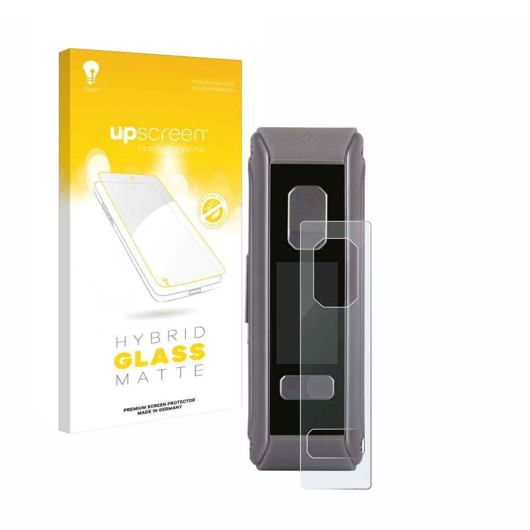 Front side of a product packaging with the brand logo upscreen. Next to it is the device GeekVape Aegis Max2 / Max100 shown wi