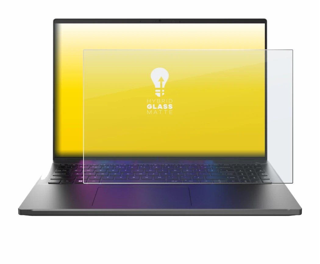 Image of the device Acer Swift Go 16 with a wide variety of screen protectors.