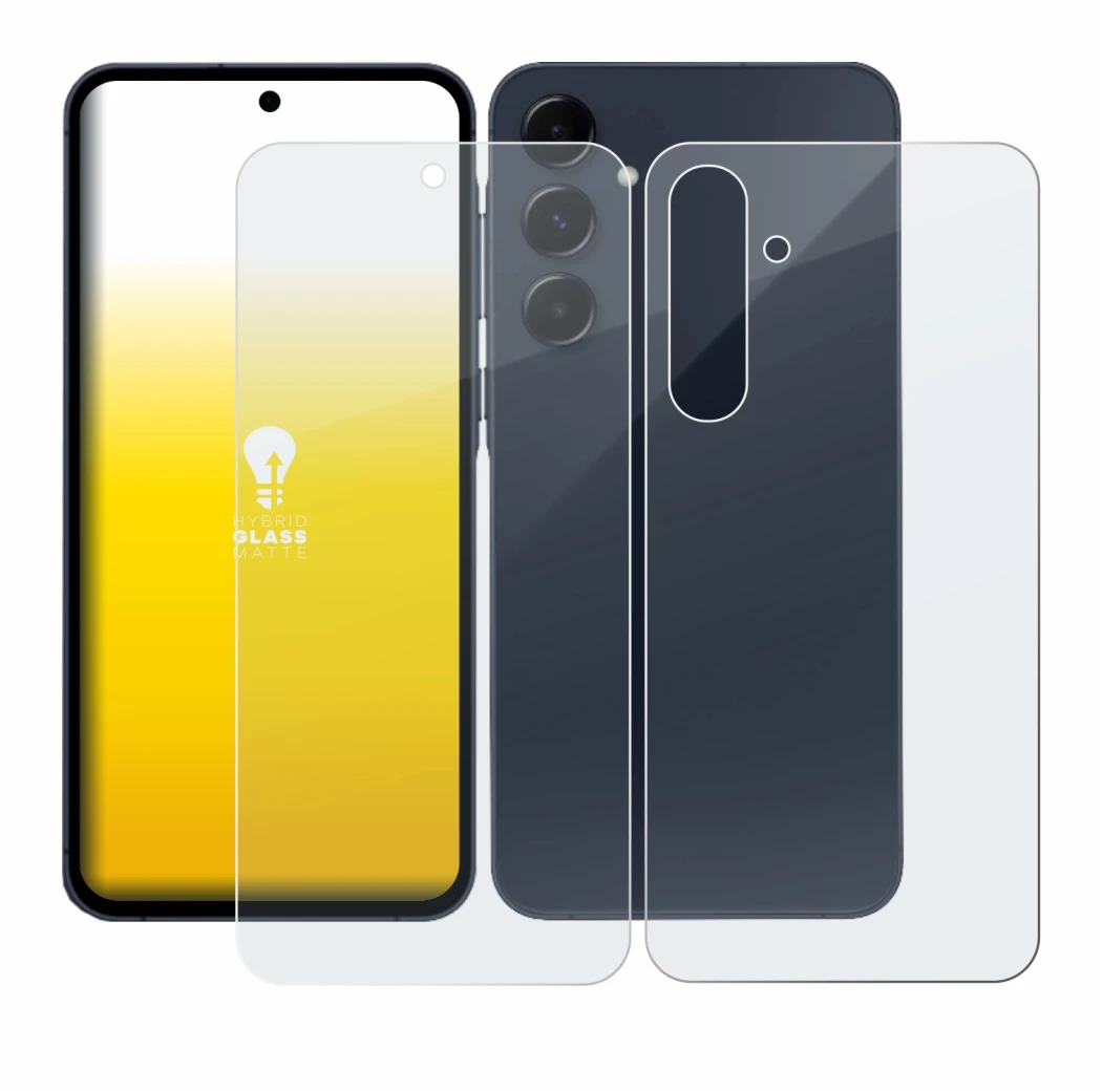 Image of the device Samsung Galaxy A35 5G (Front+Back) with a wide variety of screen protectors.