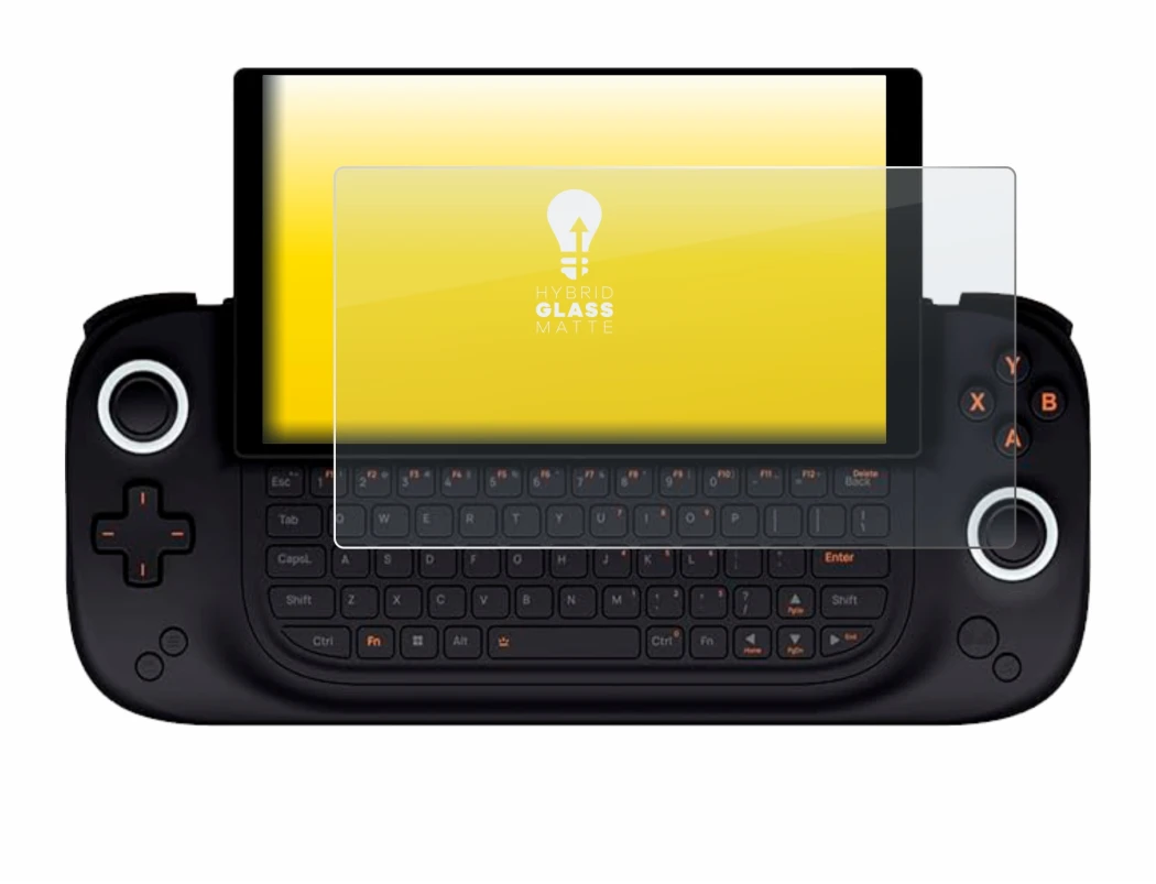 Image of the device Ayaneo Slide with a wide variety of screen protectors.