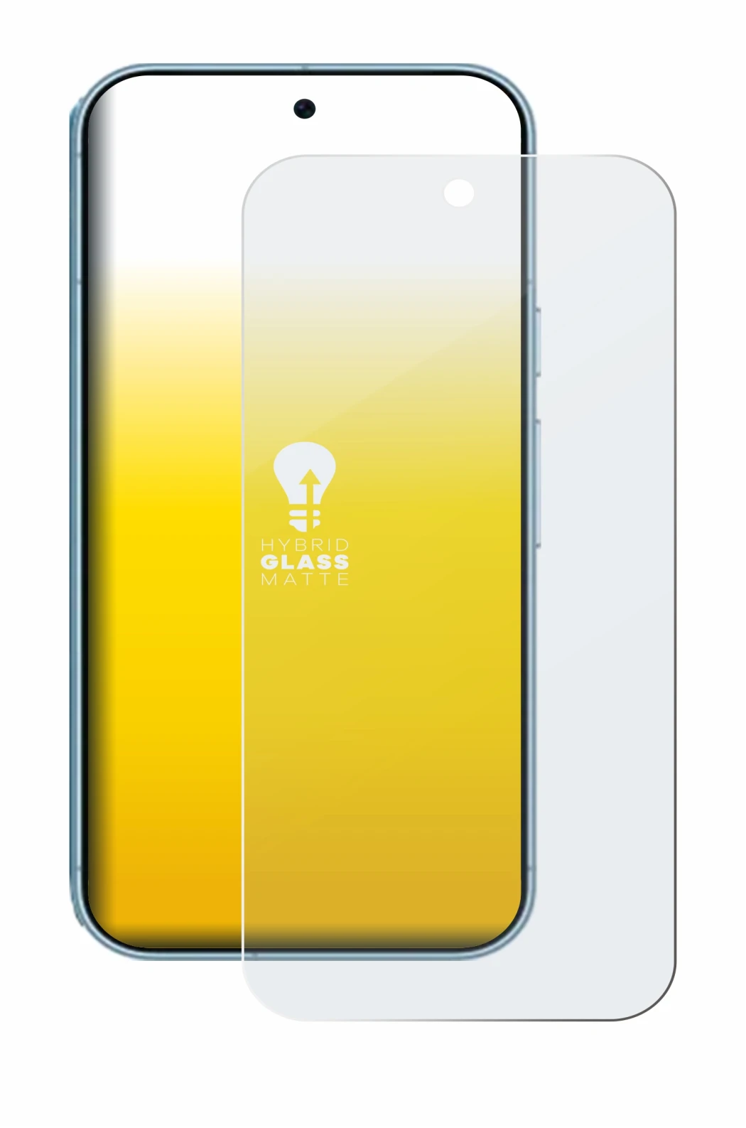 Image of the device Google Pixel 9 Pro with a wide variety of screen protectors.