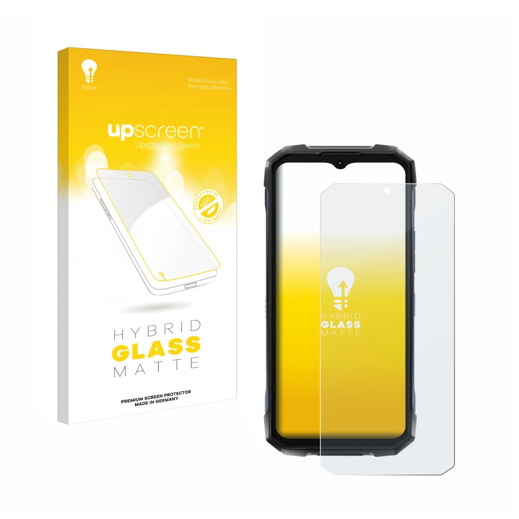 Front side of a product packaging with the brand logo upscreen. Next to it is the device Hotwav Hyper 7 Pro shown with the cor