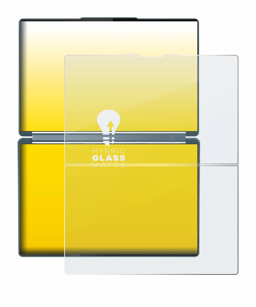 Image of the device Lenovo Yoga Book 9i Gen 10 with a wide variety of screen protectors.