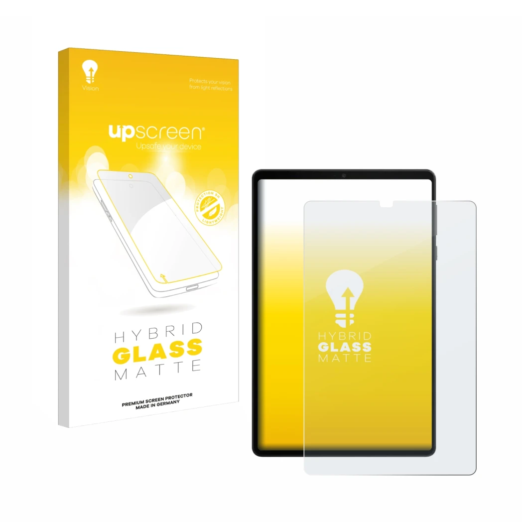 Front side of a product packaging with the brand logo upscreen. Next to it is the device Lenovo Legion Tab Gen 3 shown with th