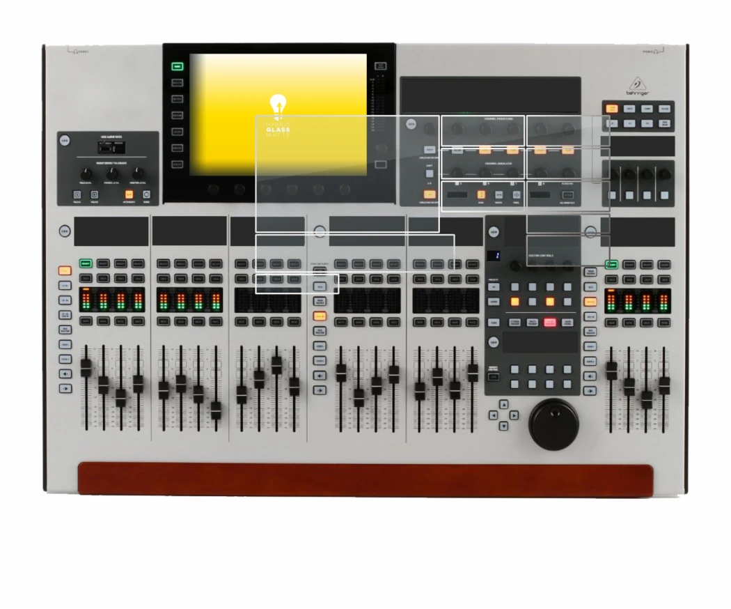 Image of the device Behringer Wing (Set consisting of 11 foils) with a wide variety of screen protectors.