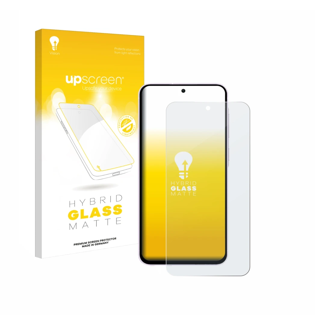 Front side of a product packaging with the brand logo upscreen. Next to it is the device Samsung Galaxy A56 5G shown with the 