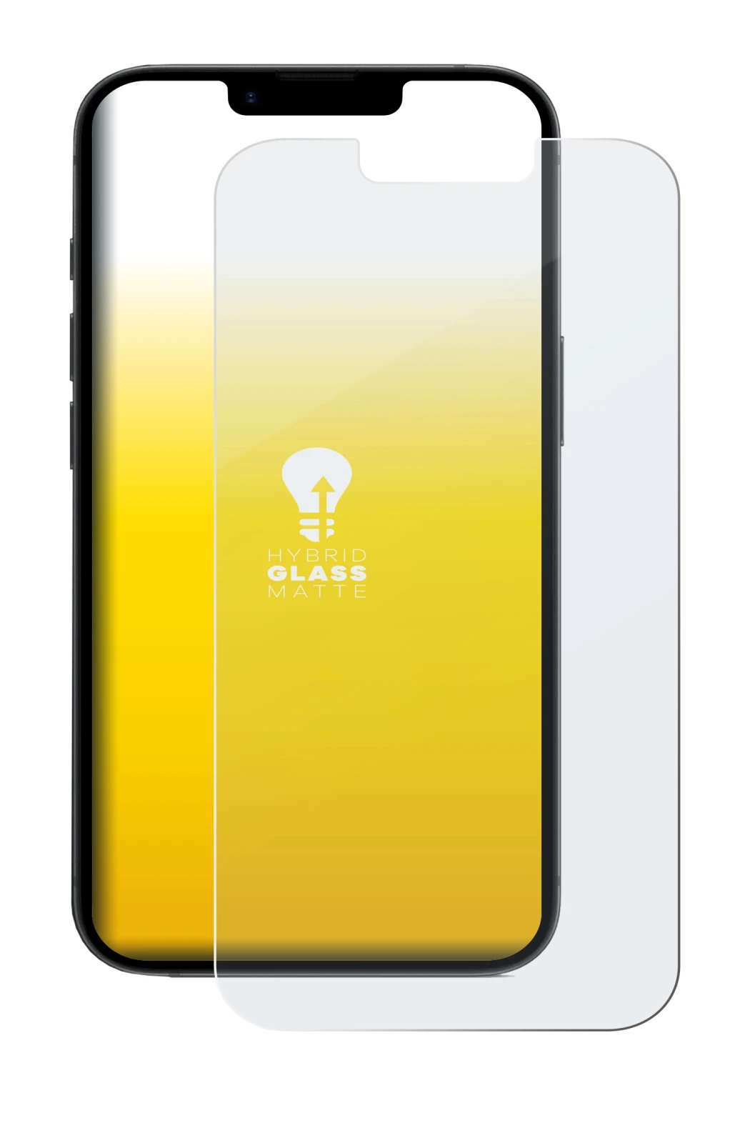 Image of the device Apple iPhone 16e with a wide variety of screen protectors.