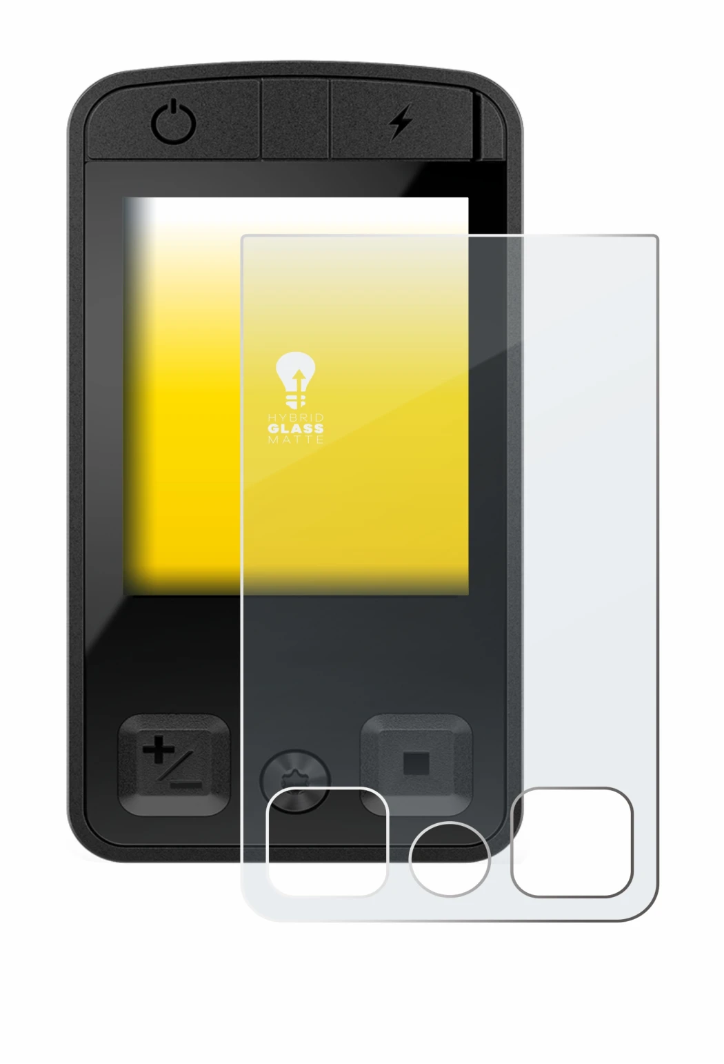 Image of the device Bosch Kiox 400C with a wide variety of screen protectors.