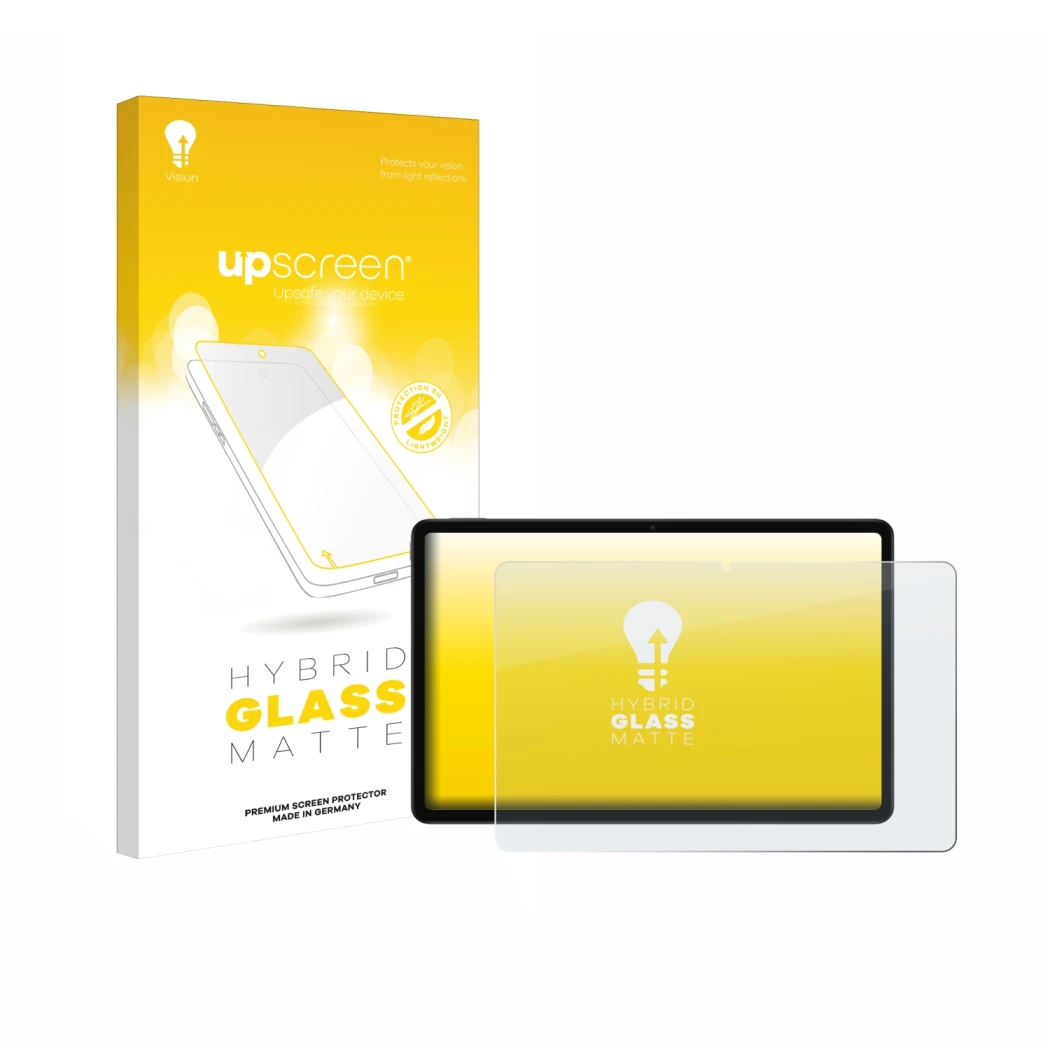 Front side of a product packaging with the brand logo upscreen. Next to it is the device Xiaomi Redmi Pad 2 shown with the cor