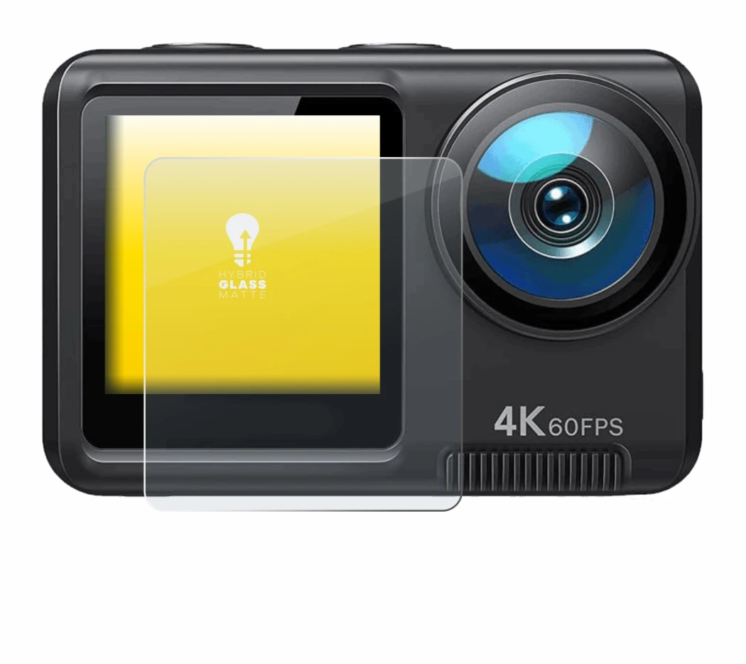 Image of the device Wolfang GA420 with a wide variety of screen protectors.