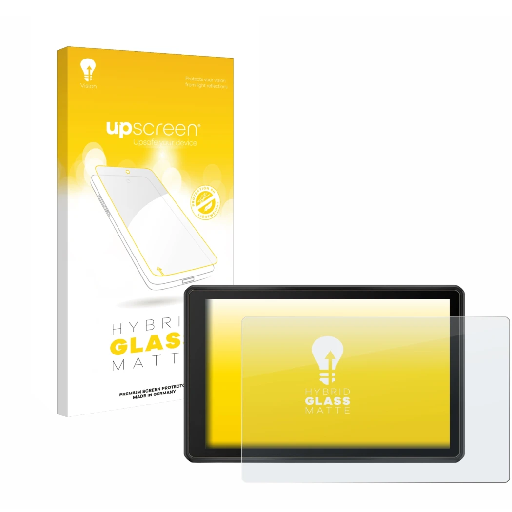 Front side of a product packaging with the brand logo upscreen. Next to it is the device Garmin Tread 2 Overland Edition 8