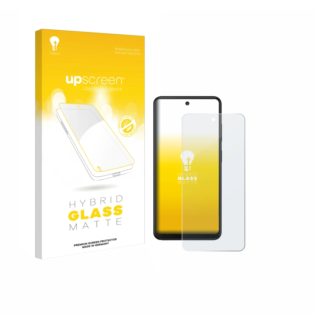 Front side of a product packaging with the brand logo upscreen. Next to it is the device Xplora HMD Fusion X1 shown with the c