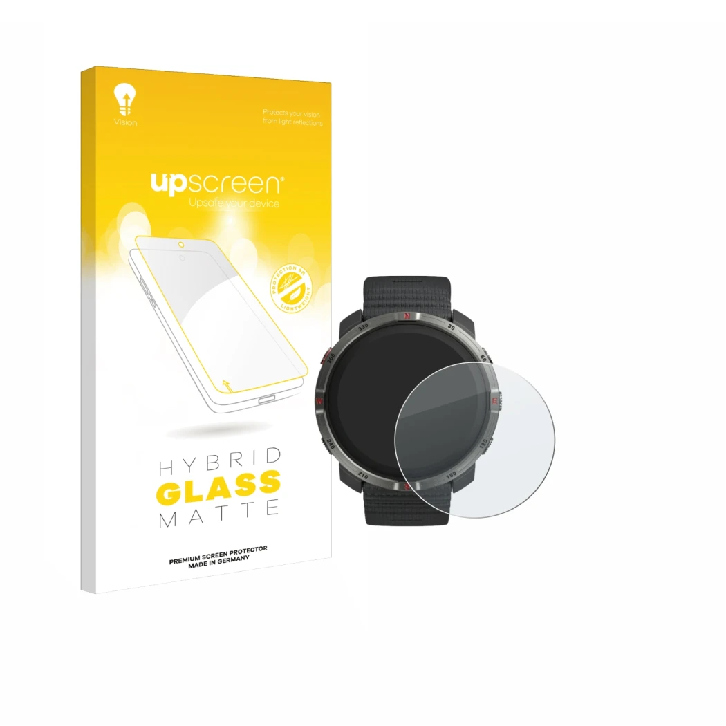 Front side of a product packaging with the brand logo upscreen. Next to it is the device Polar Grit X2 shown with the correspo