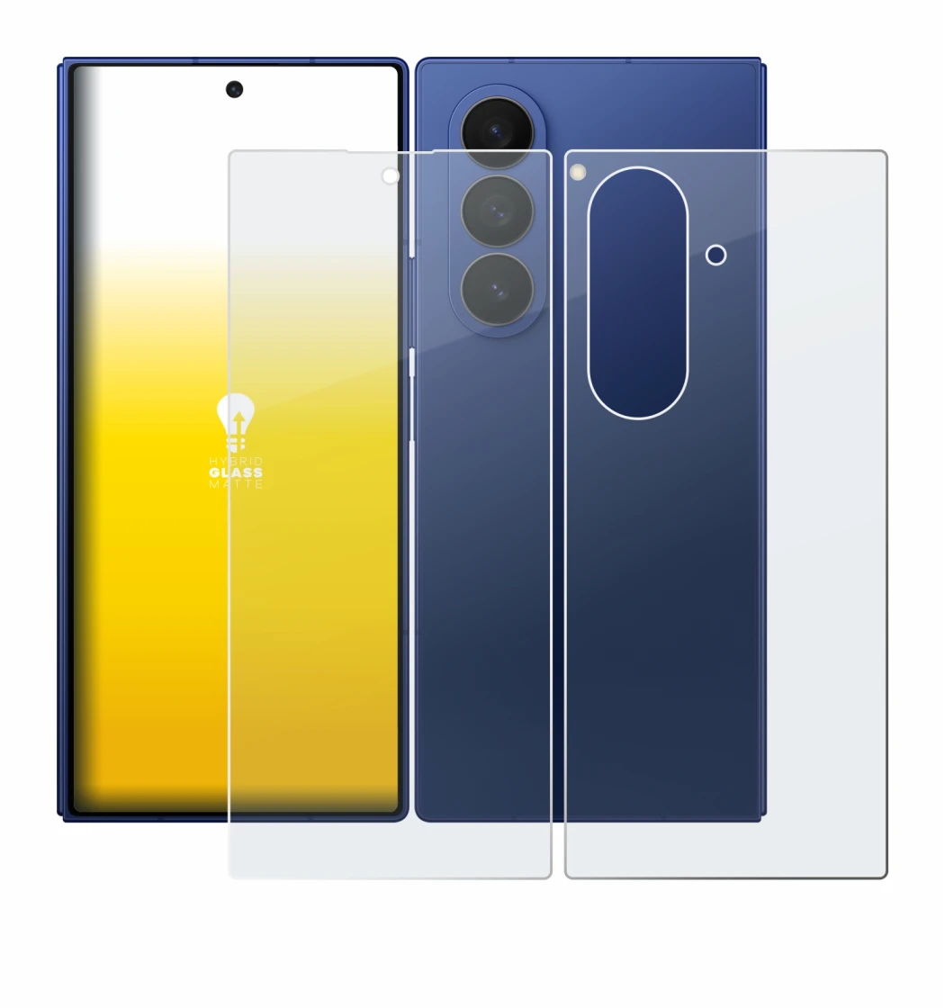 Image of the device Samsung Galaxy Z Fold 7 (Front+Back) with a wide variety of screen protectors.