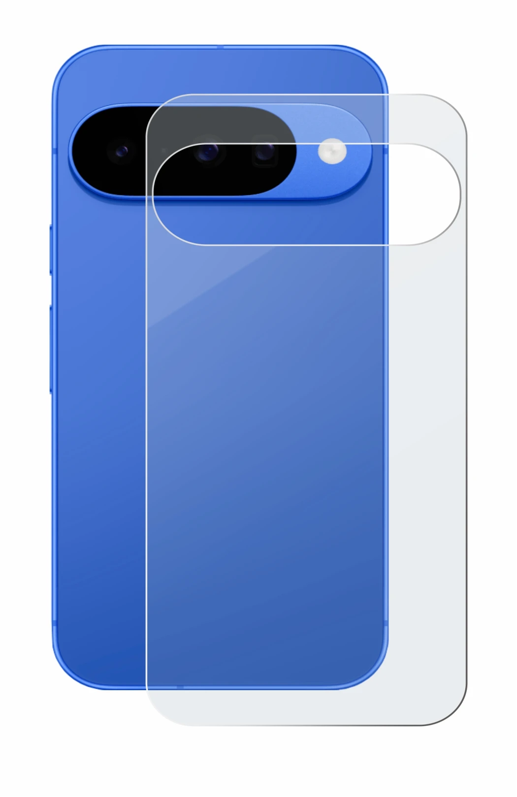 Image of the device Google Pixel 10 (Back) with a wide variety of screen protectors.