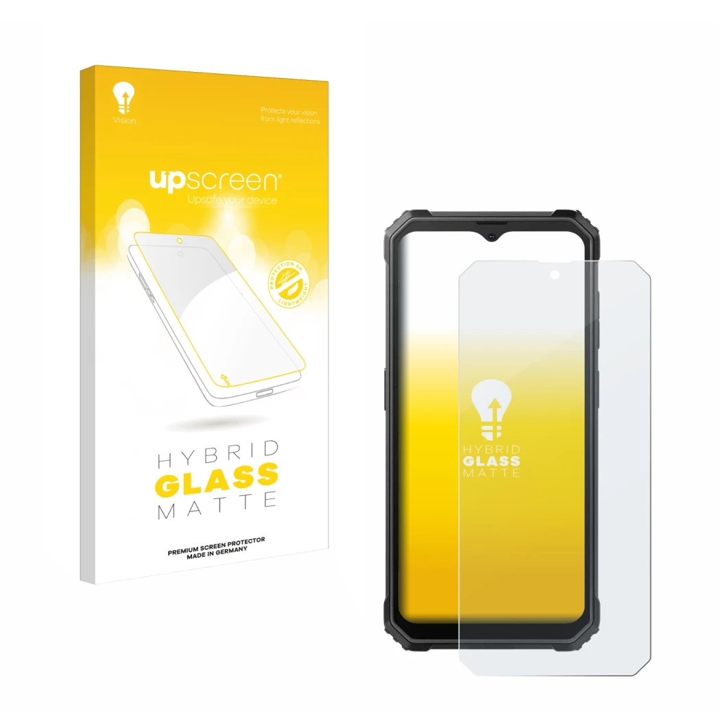 Front side of a product packaging with the brand logo upscreen. Next to it is the device Blackview BV4800 shown with the corre