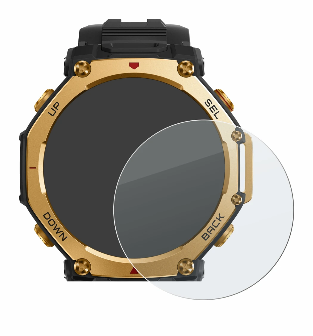 Image of the device Huami Amazfit T-Rex 3 Pro (48 mm) with a wide variety of screen protectors.