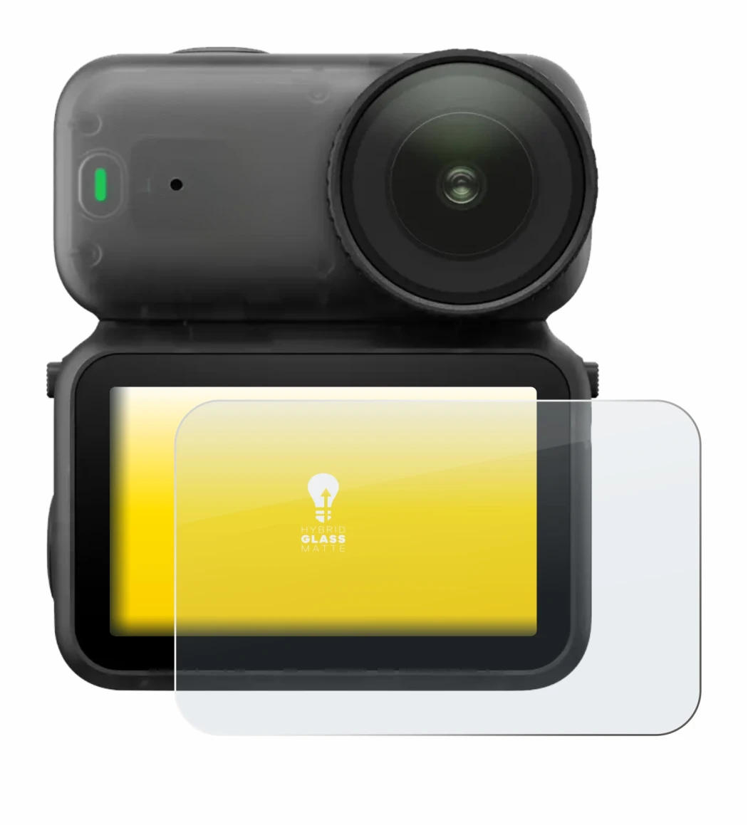 Image of the device DJI Osmo Nano with a wide variety of screen protectors.