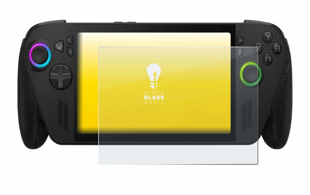 Image of the device ASUS ROG Xbox Ally X with a wide variety of screen protectors.